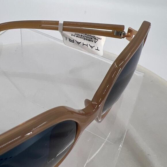 Tahari Sunglasses TH742 Gradient Blue Brown Frame UV Protection Butterfly - Picture 7 of 8